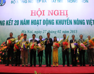 Hội nghị tổng kết 20 năm hoạt động Khuyến nông Việt Nam