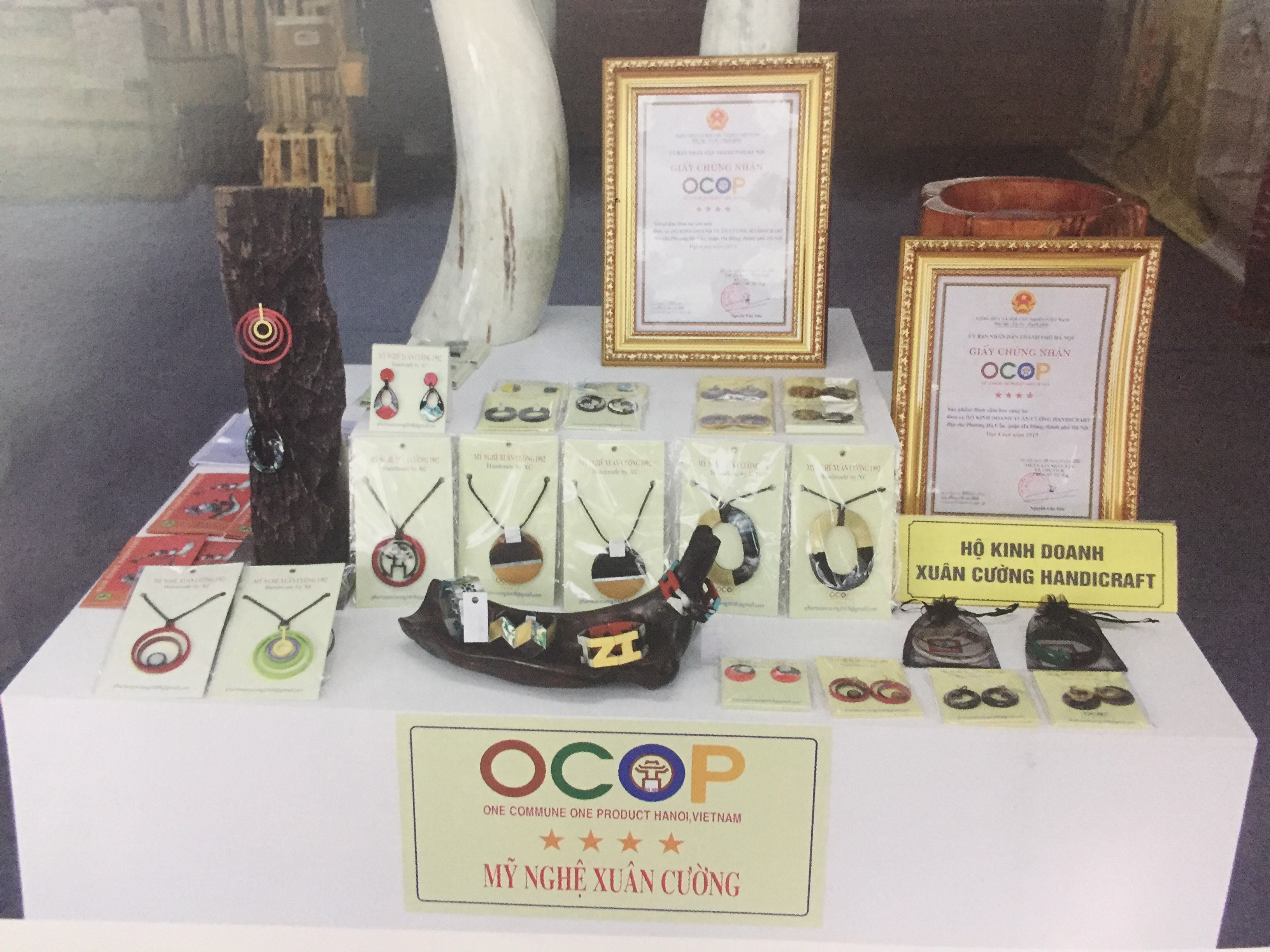Sản phẩm OCOP 4 sao của hộ kinh doanh Xuân Cường Handicraft
