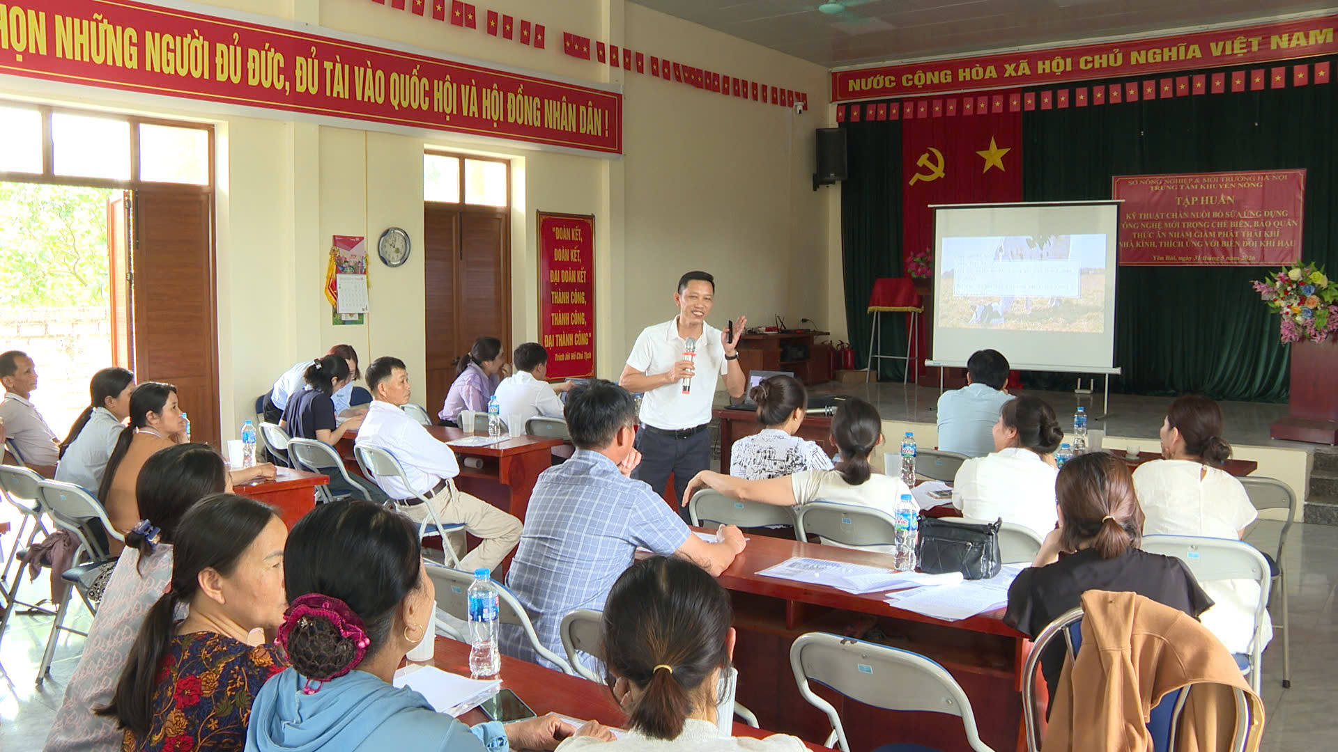 Hà Nội tập huấn kỹ thuật, giải pháp thích ứng với biến đổi khí hậu trong chăn nuôi bò sữa