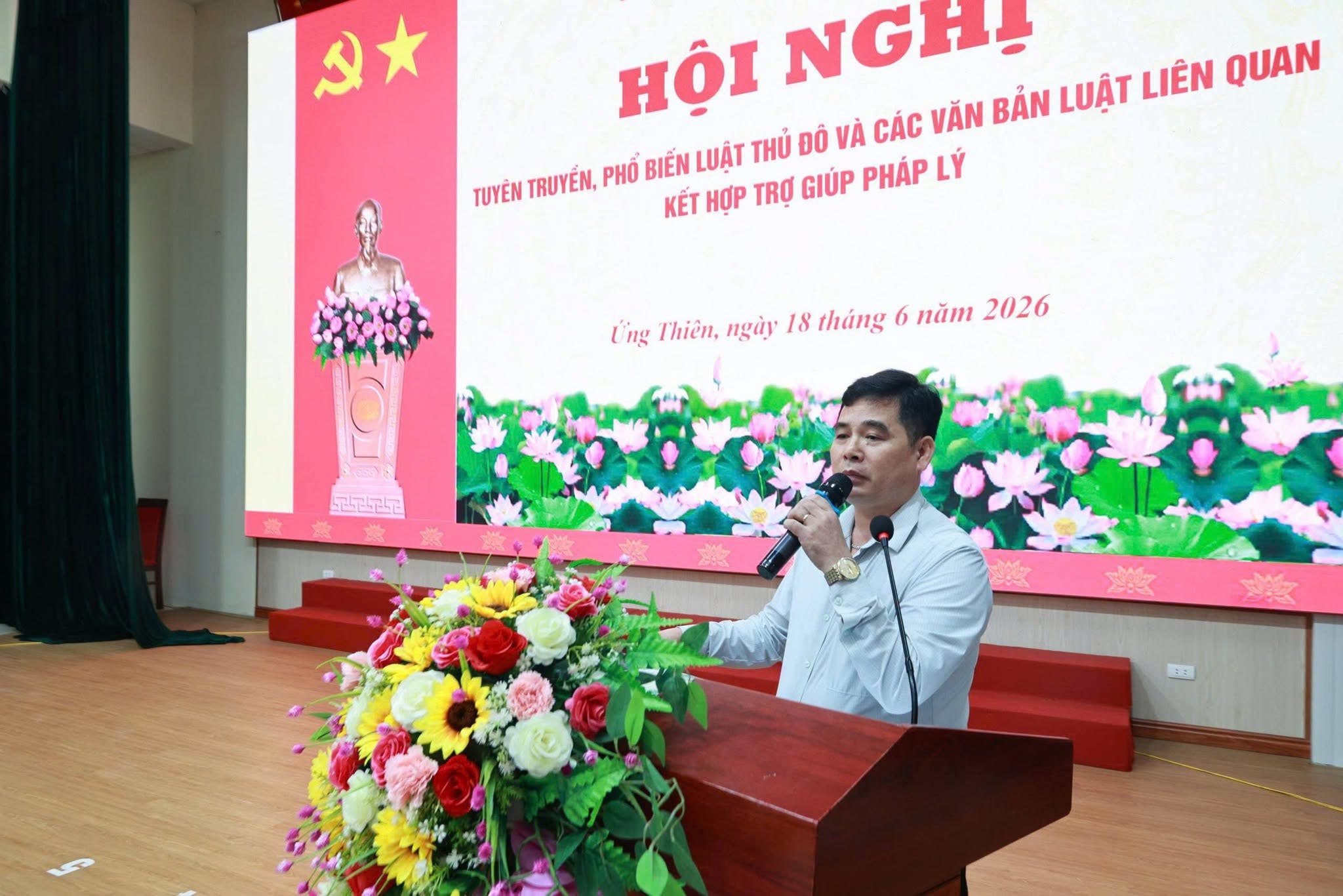 Cập nhật những điểm mới của Luật Thủ đô 2026 đến đội ngũ hòa giải viên xã Ứng Thiên