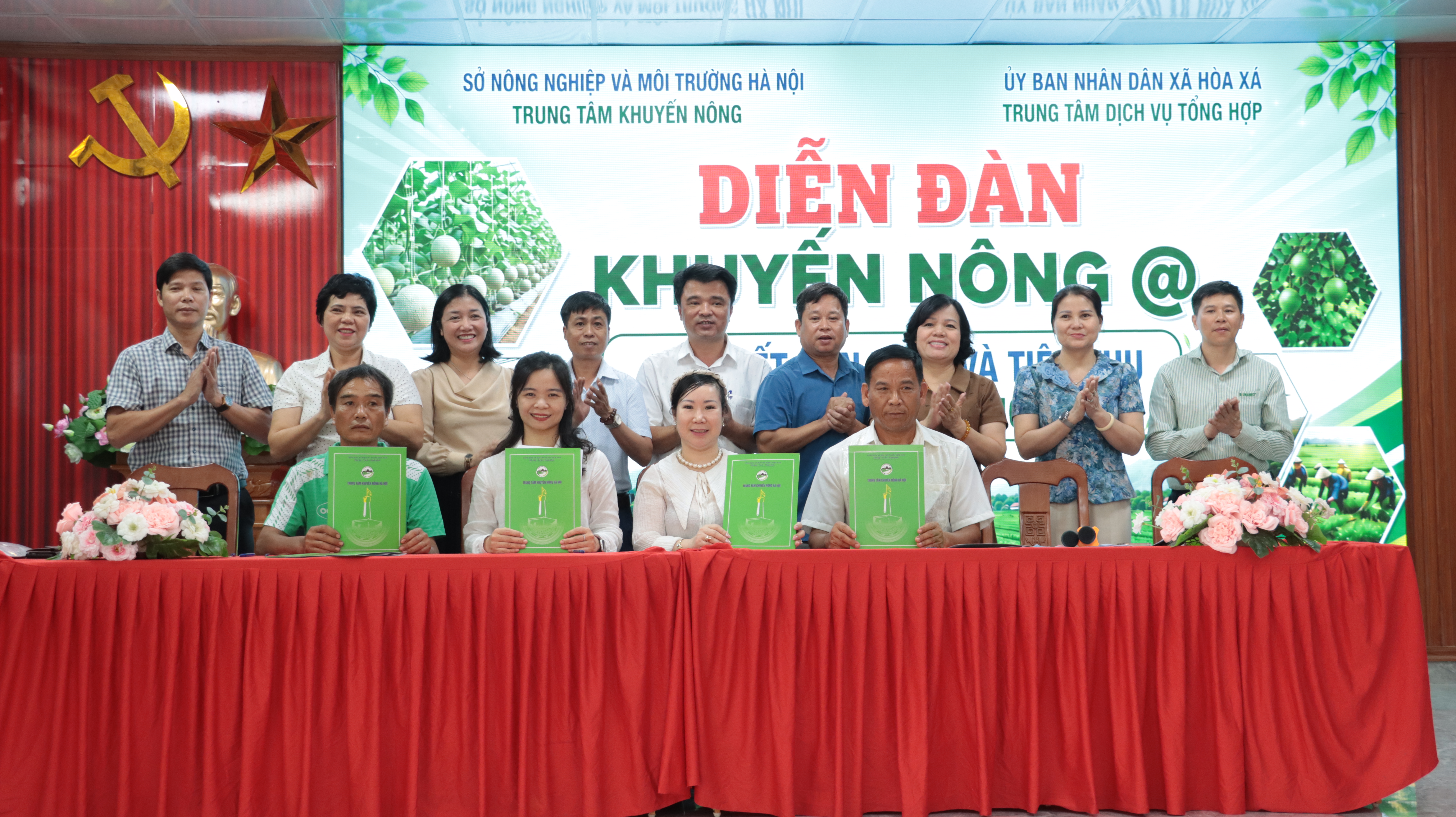 Diễn đàn Khuyến nông @ liên kết sản xuất và tiêu thụ sản phẩm nông nghiệp xã Hòa Xá