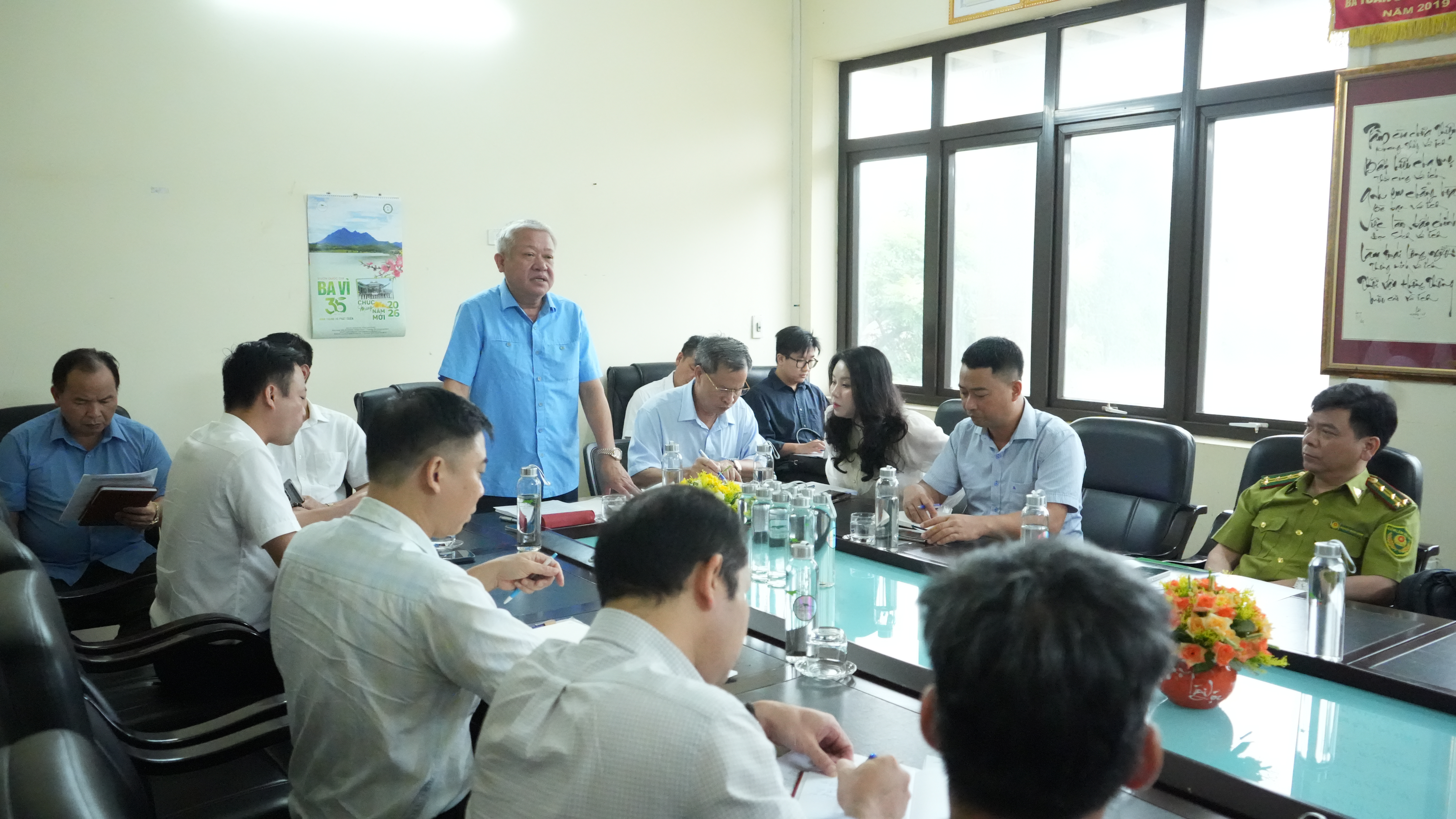 Thực hiện rà soát hồ sơ bàn giao Vườn quốc gia Ba Vì về UBND thành phố Hà Nội quản lý