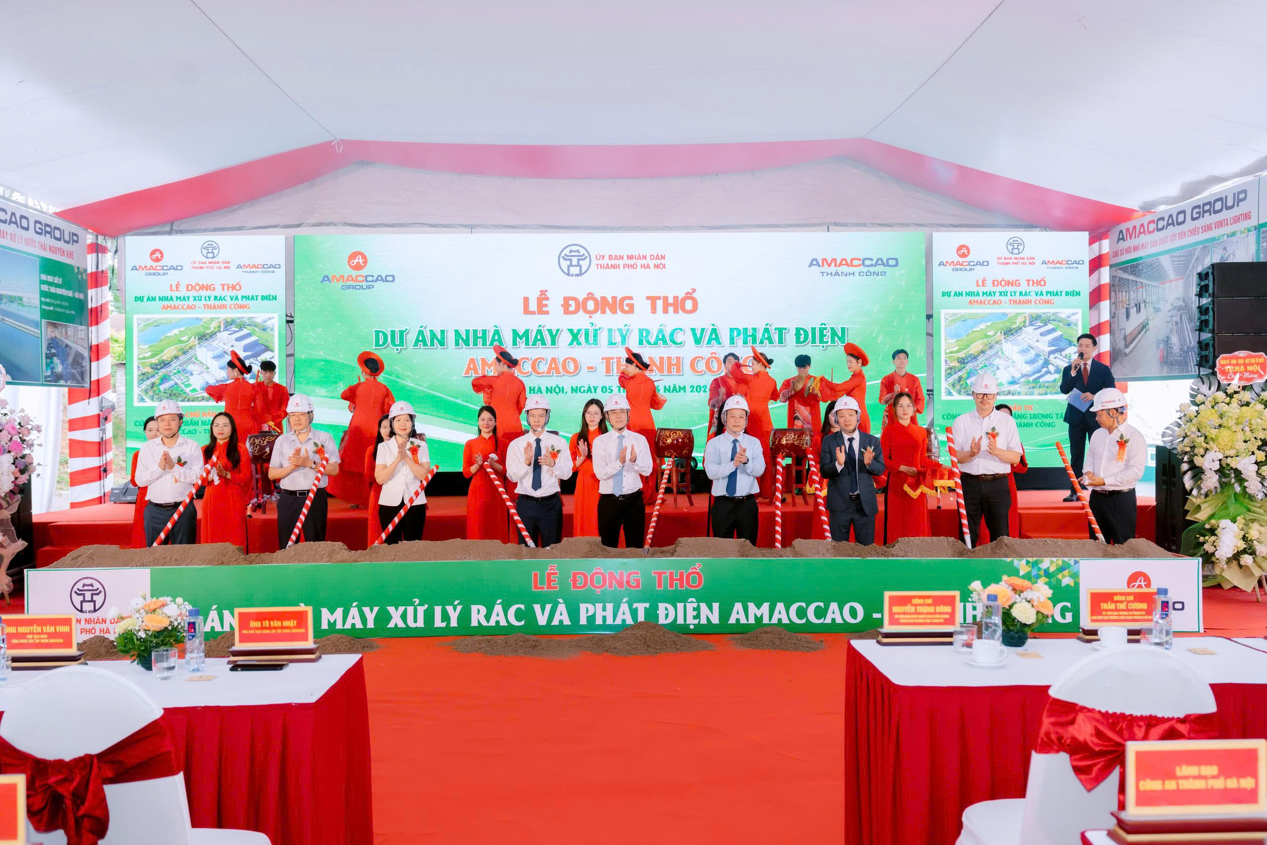 Khởi công nhà máy xử lý rác và phát điện AMACCAO Thành Công