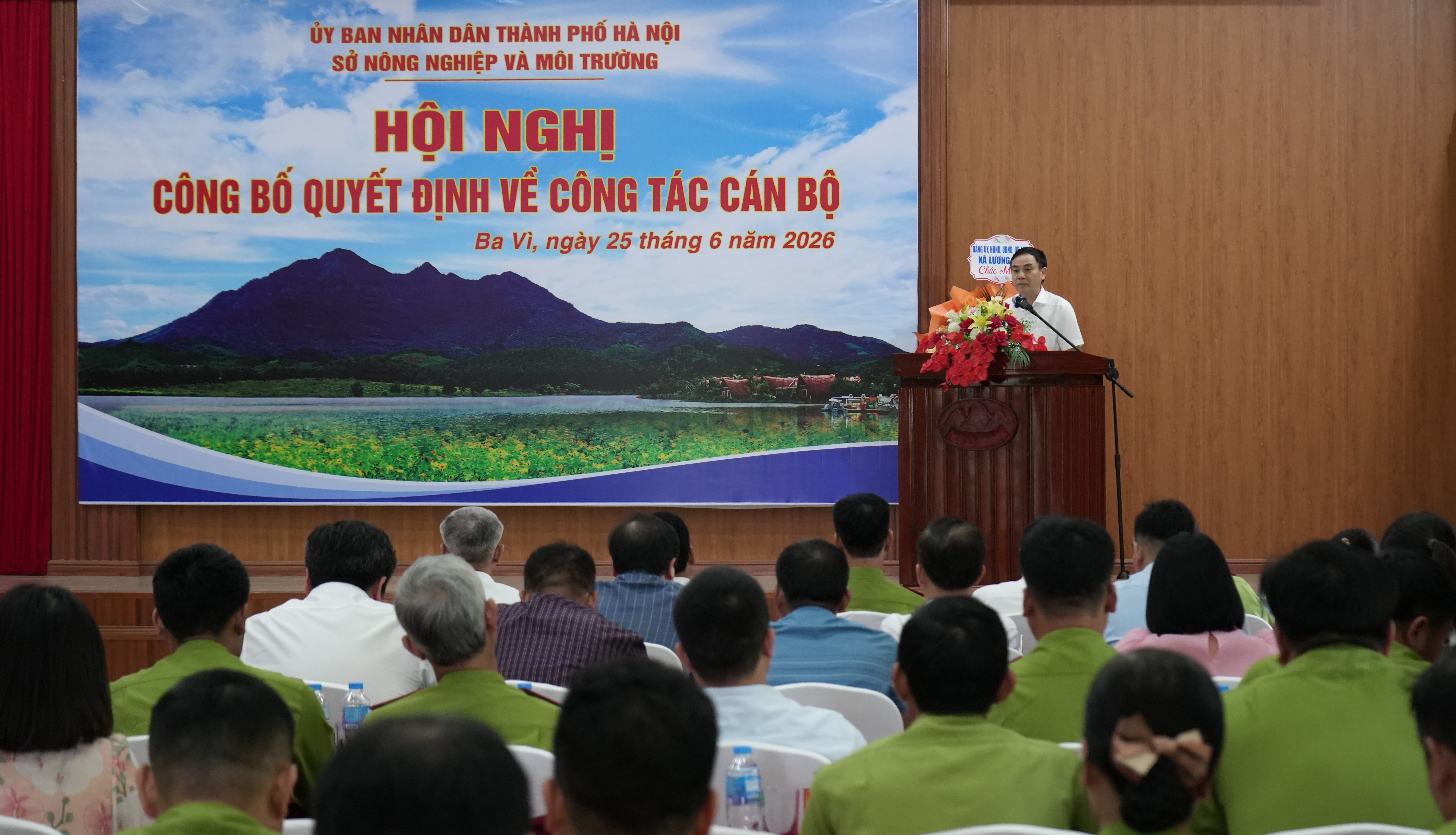 Hội nghị công bố quyết định về công tác cán bộ Vườn quốc gia Ba Vì