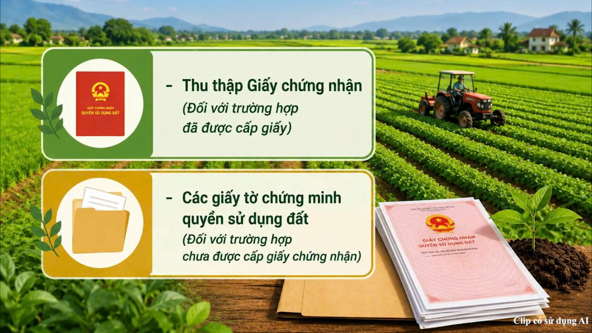 Hướng dẫn thu thập dữ liệu đối với khu vực đất nông nghiệp