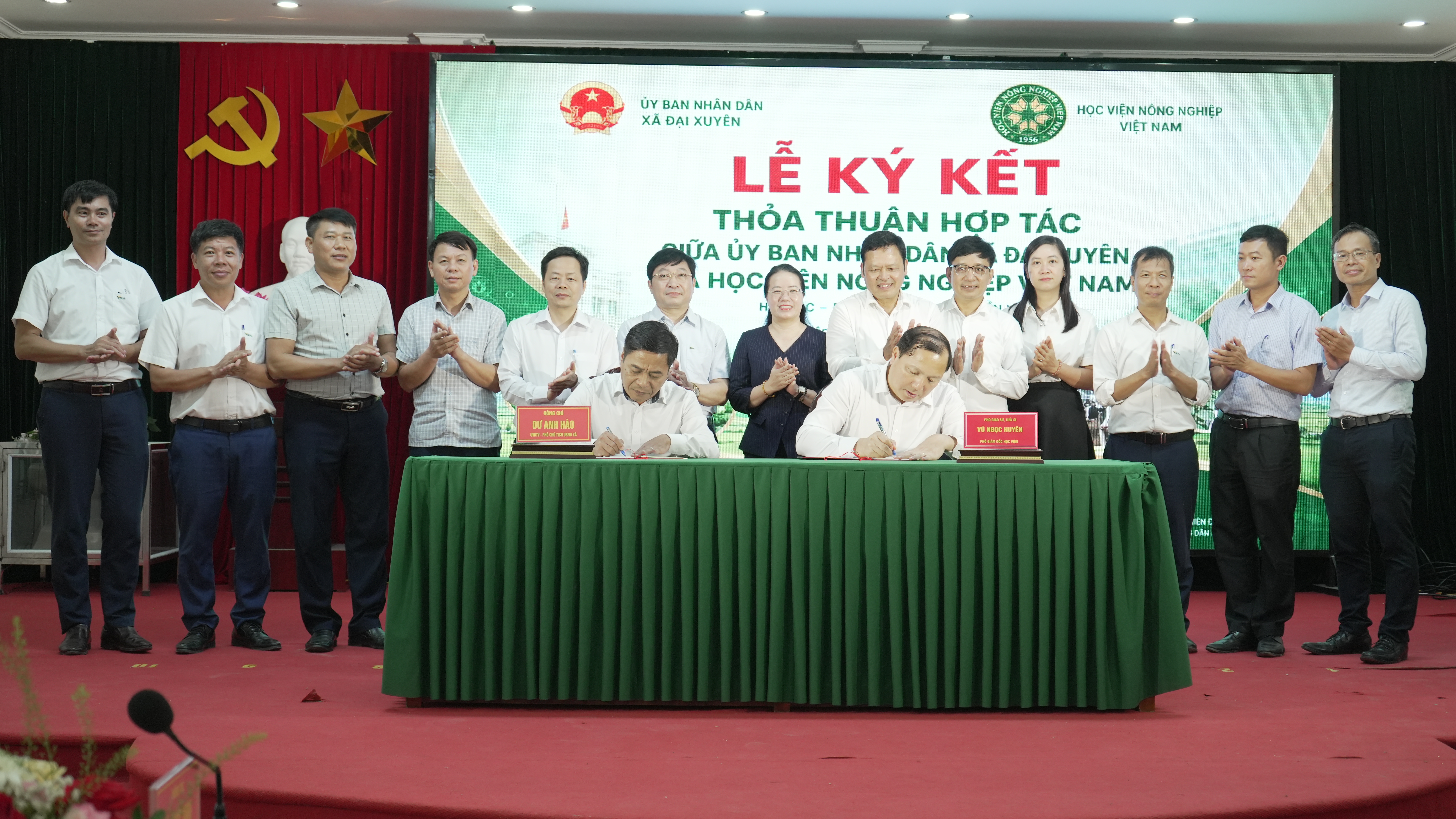 Xã Đại Xuyên và Học viện Nông nghiệp Việt Nam ký kết hợp tác phát triển nông nghiệp