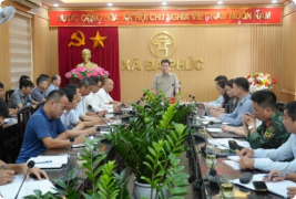 Lãnh đạo Thành phố kiểm tra các trọng điểm xung yếu đê điều