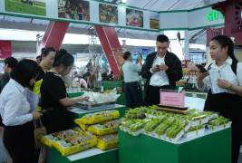 Nông sản Hà Nội thu hút khách tham quan tại Hội chợ thương mại festival Huế 2026